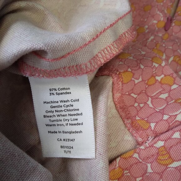 TALBOTS Printed Cotton Stretch Skirt Size 10 - Picture 9 of 9